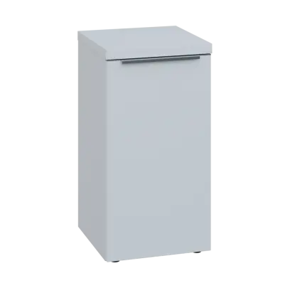 SIN 2 - 4D kancelářská skříň, 1-dveřová, pravá, 770x400x400, bílá